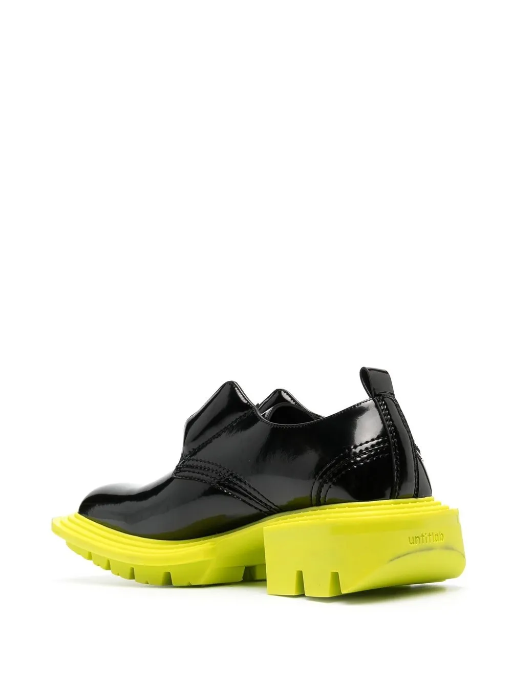 contrast sole derby shoes