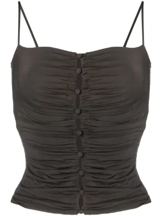 bustier ruched top