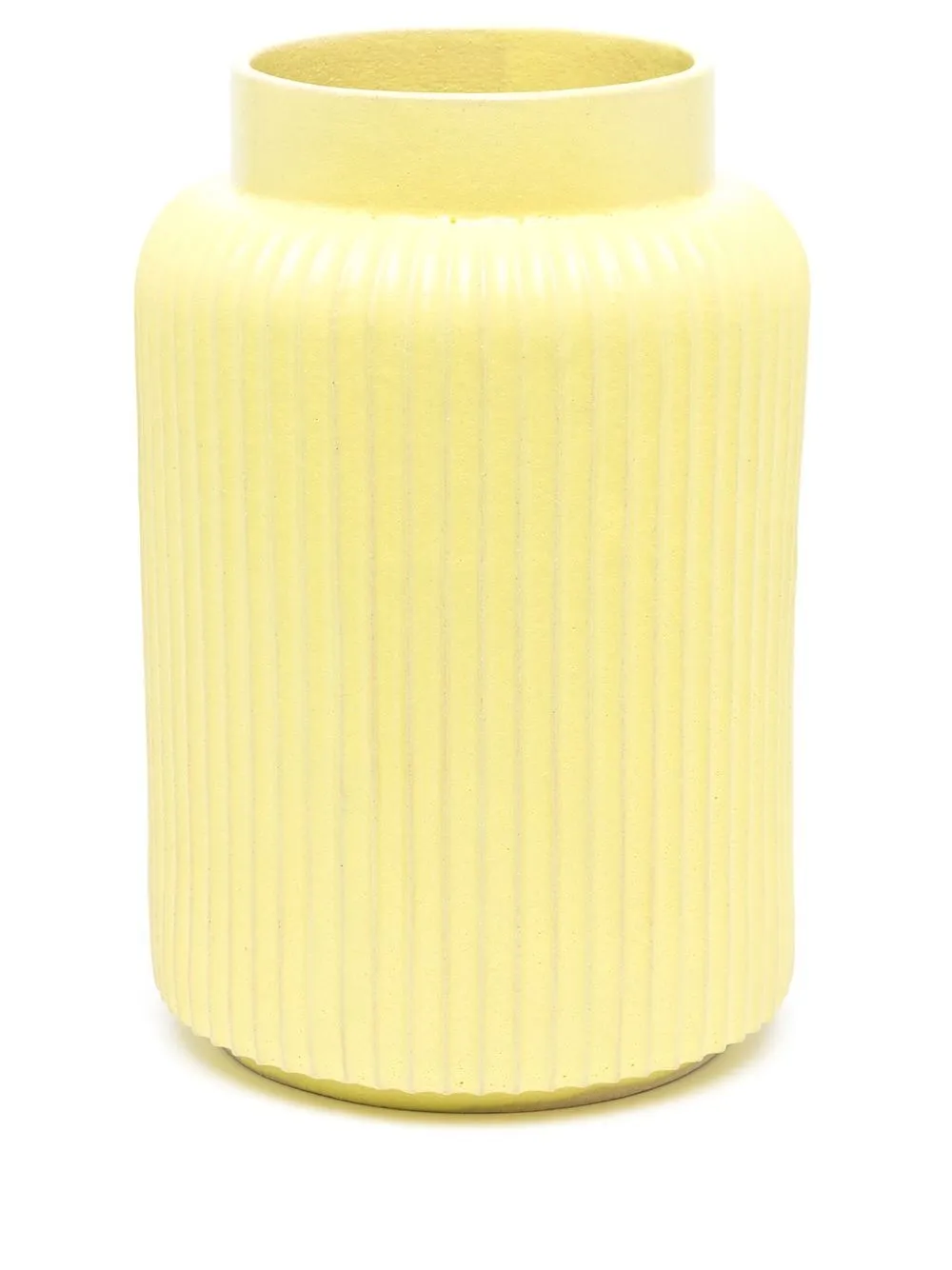 

PAUL THOMAS X EMMA PAYNE clay ribbed vase (26cm) - Yellow