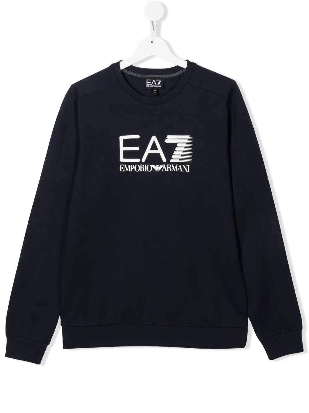 

Emporio Armani Kids logo print long-sleeve top - Blue