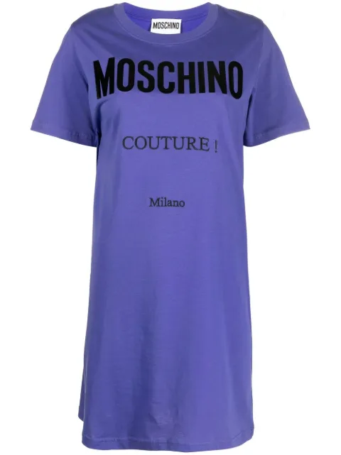 Moschino logo-print T-shirt dress