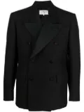 Maison Margiela double-breasted mohair blazer - Black