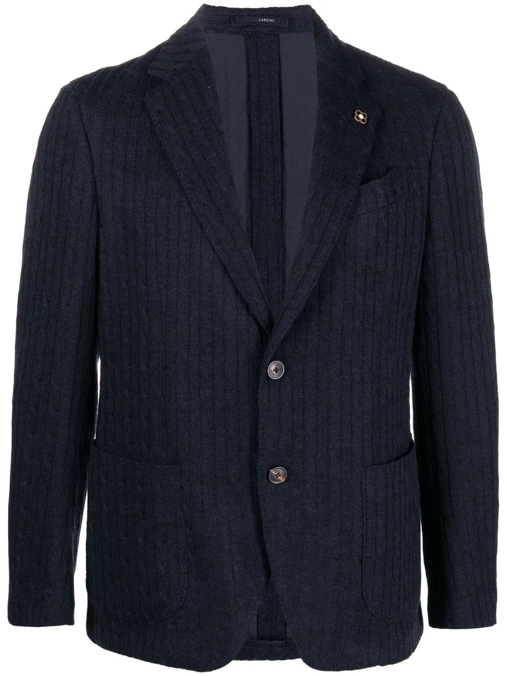 

Lardini blazer tejido con botones - Azul