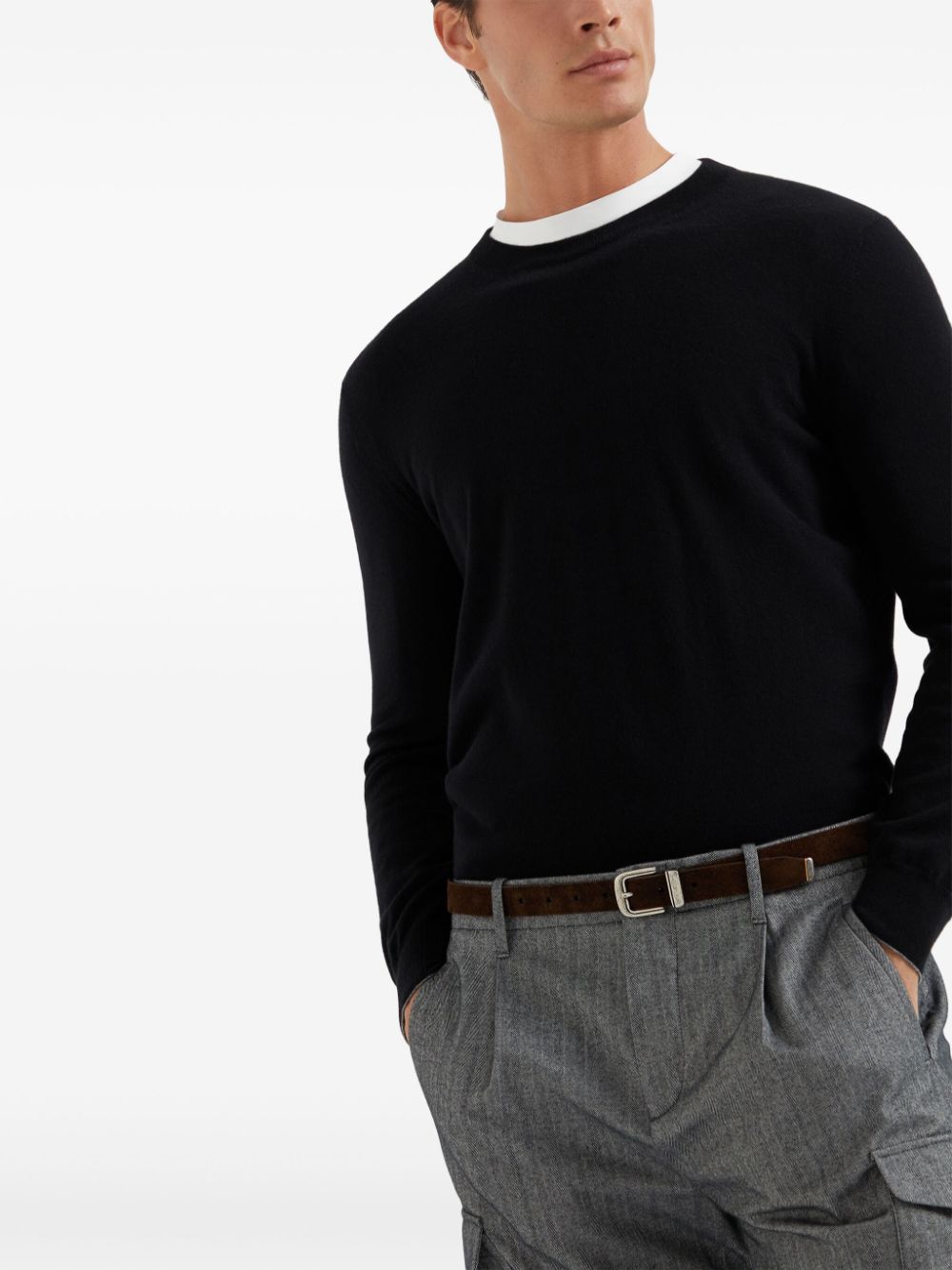 Brunello Cucinelli crew-neck cashmere jumper Men