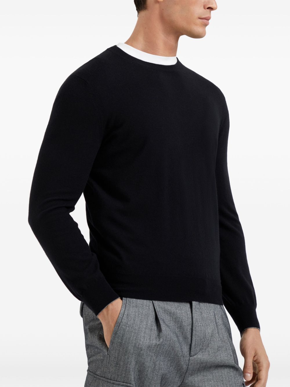 Brunello Cucinelli crew-neck cashmere jumper Men