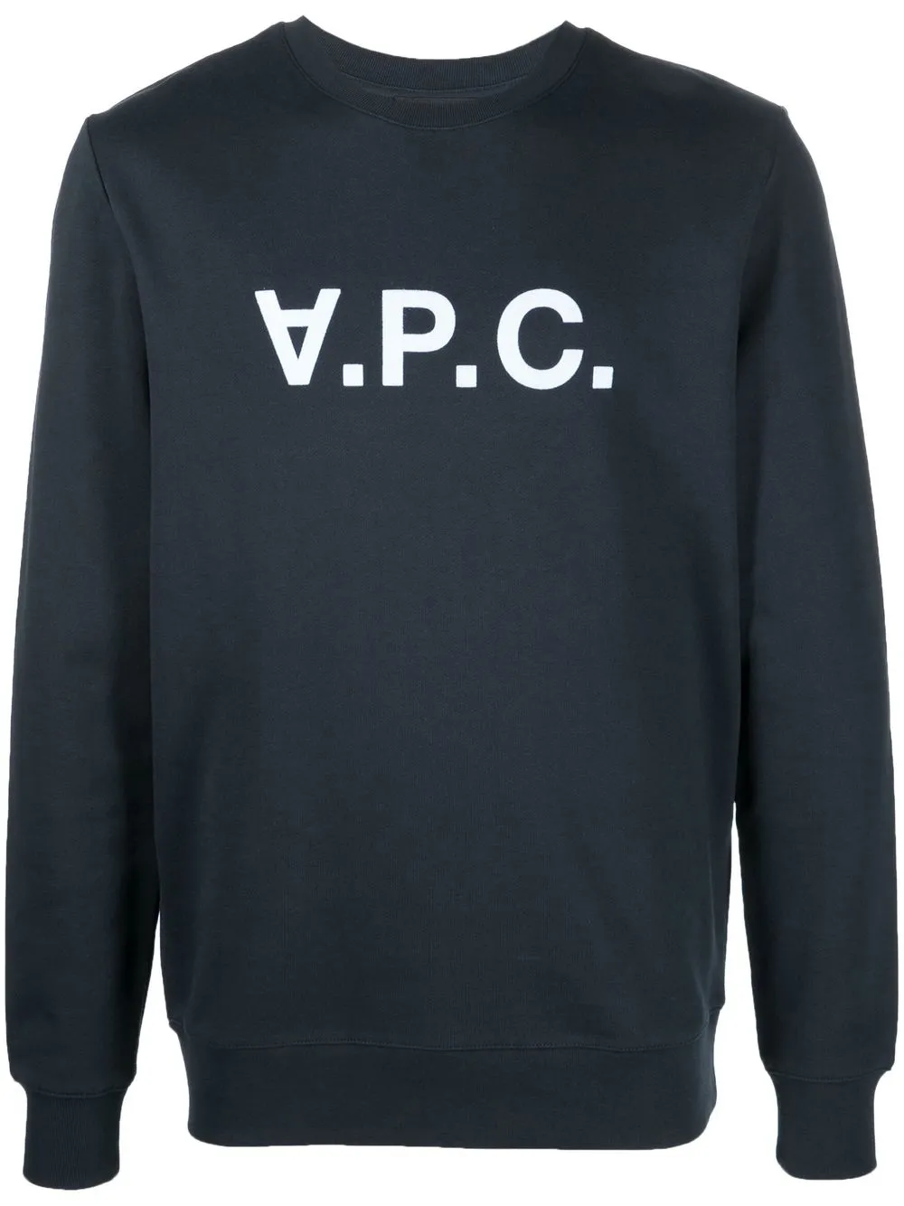 

A.P.C. sudadera con logo estampado - Azul