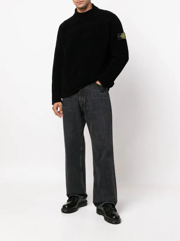 logo-patch Mock Neck Jumper - Farfetch
