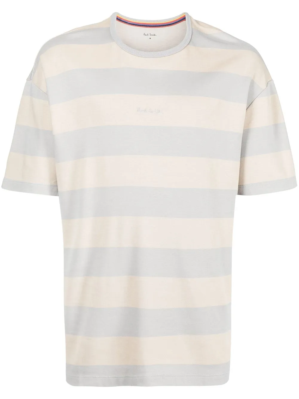 

Paul Smith playera a rayas con cuello redondo - Marrón