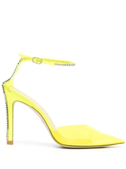 Stuart Weitzman zapatillas con detalles de cristal y tacón stiletto