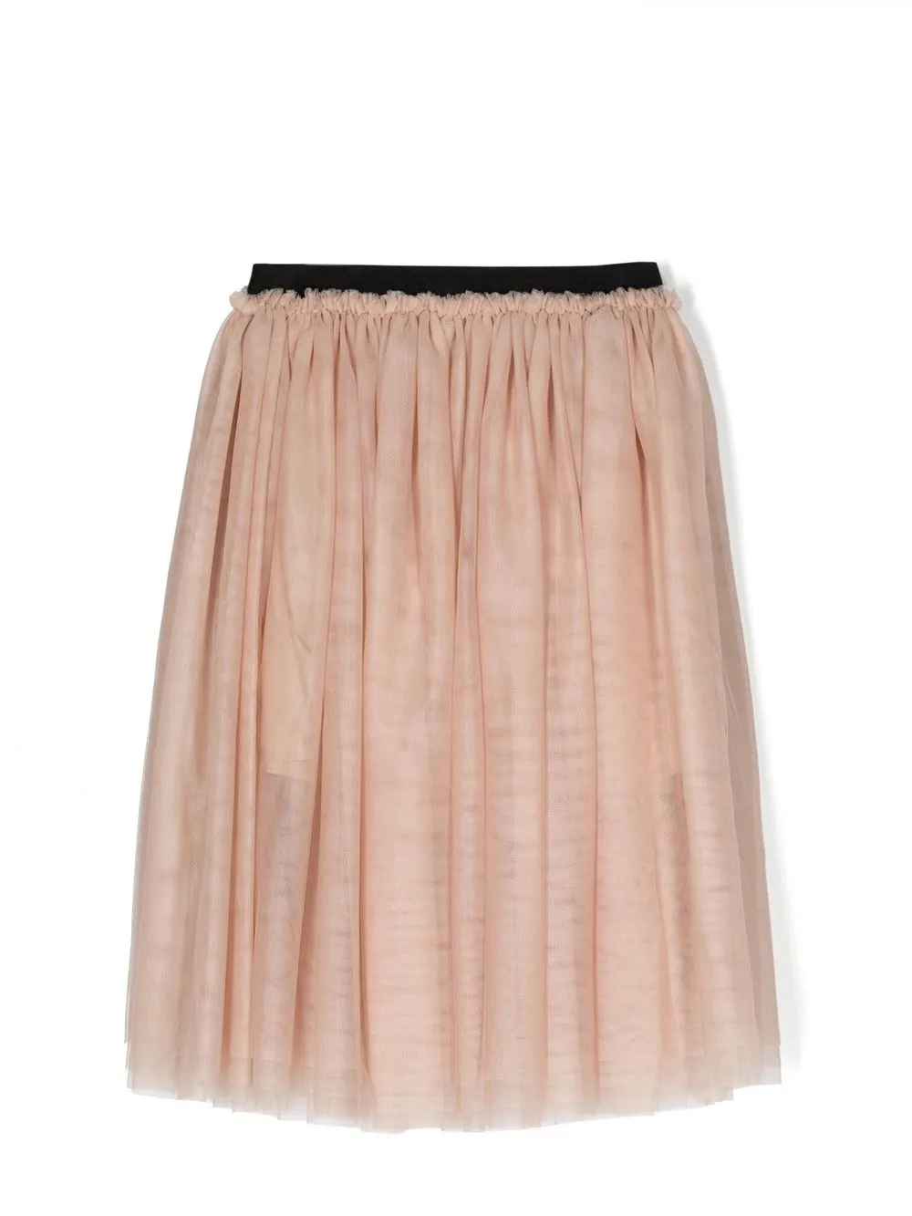 Patrizia Pepe Girl Kids' Tulle Knee-length Skirt In Neutrals