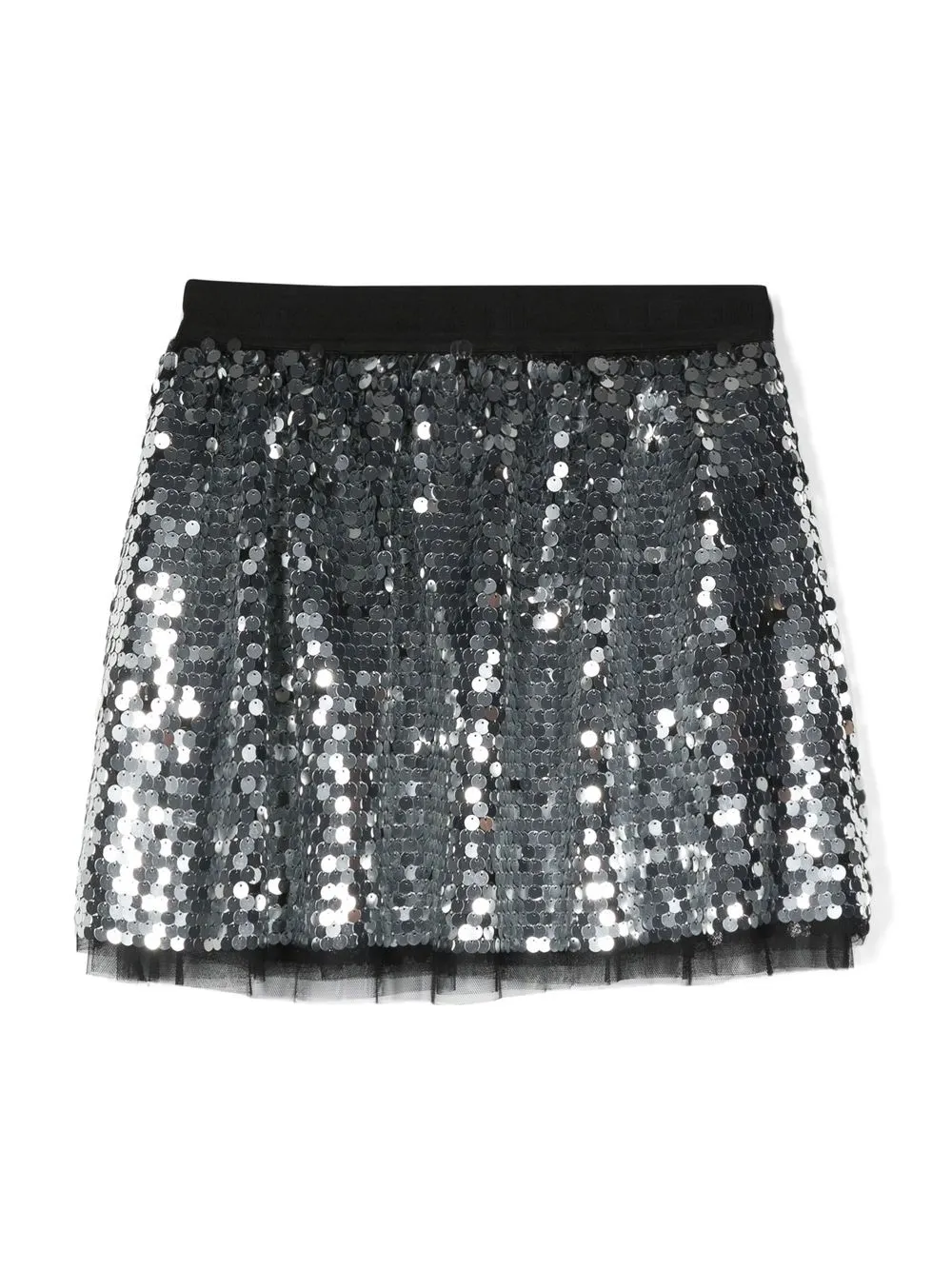 

Patrizia Pepe girl sequin tulle skirt - Silver