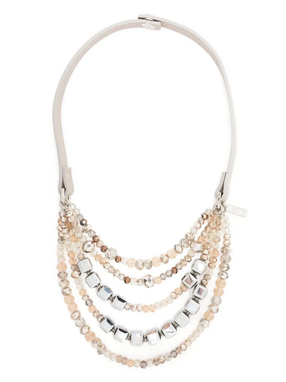 

Peserico Choker bead-layered necklace - Neutrals