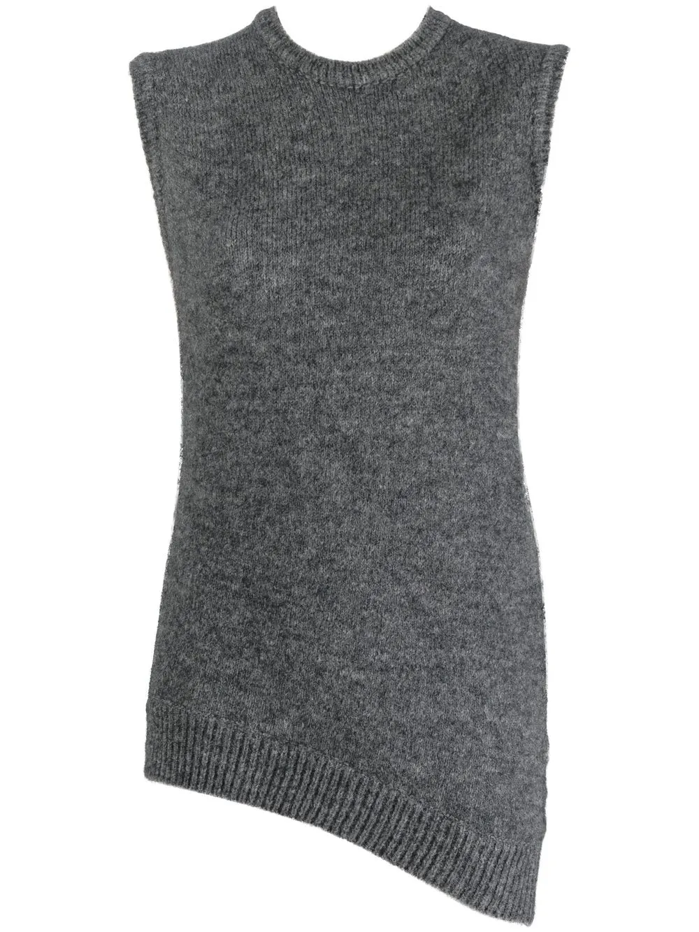 

Alysi sleeveless asymmetrical jumper - Grey