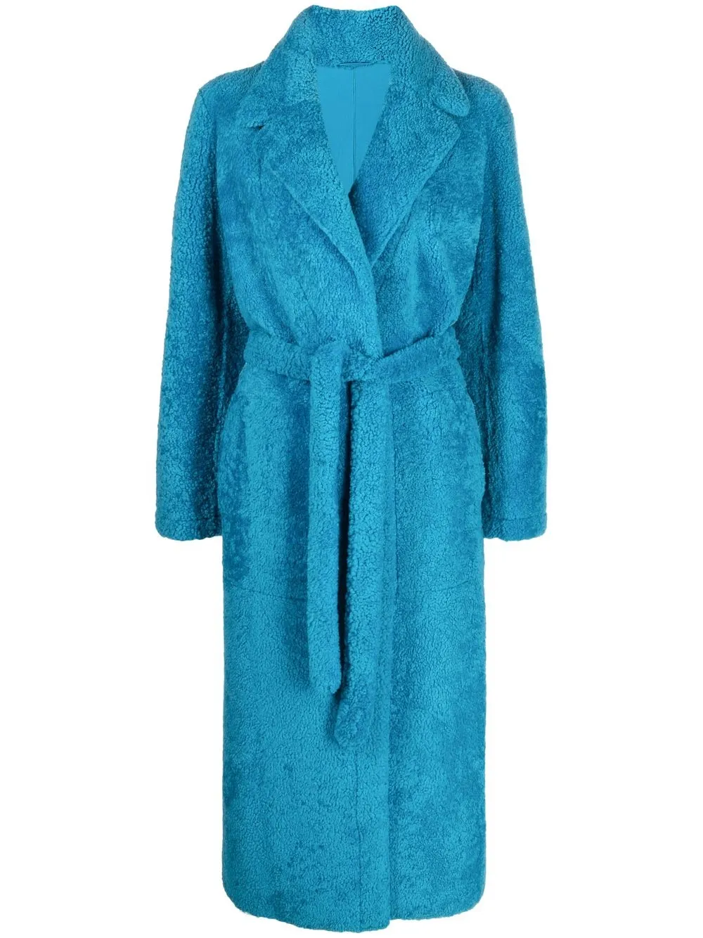 

Simonetta Ravizza Mila shearling long coat - Blue