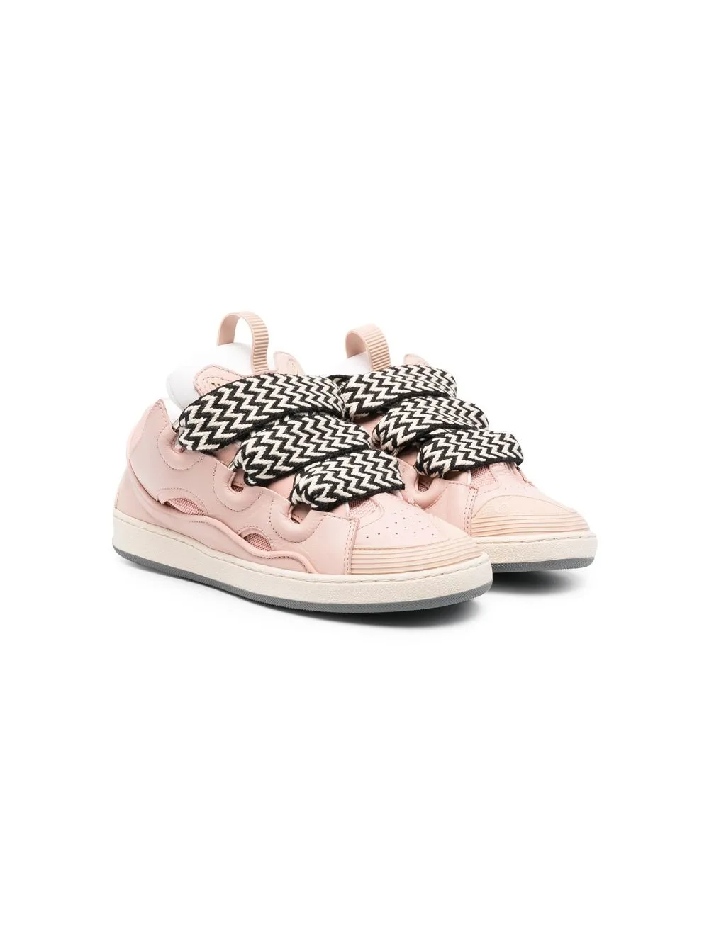 

Lanvin Enfant tenis bajos con logo - Rosado