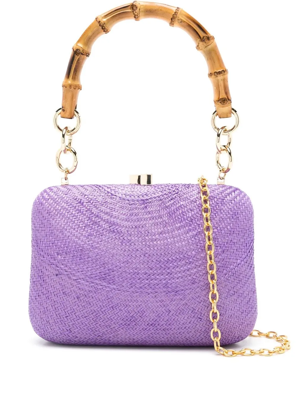 

SERPUI Mindy bamboo-detail bag - Purple