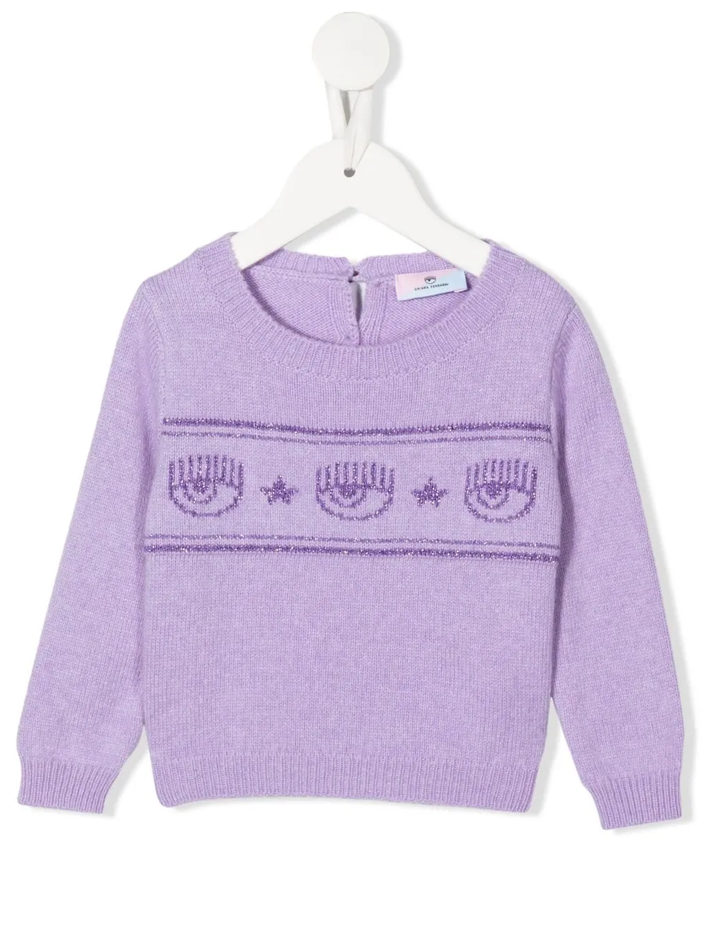 

Chiara Ferragni Kids Logomania knitted jumper - Purple