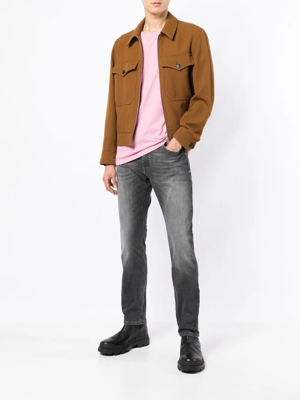 BOSS Slim-fit jeans - Zwart