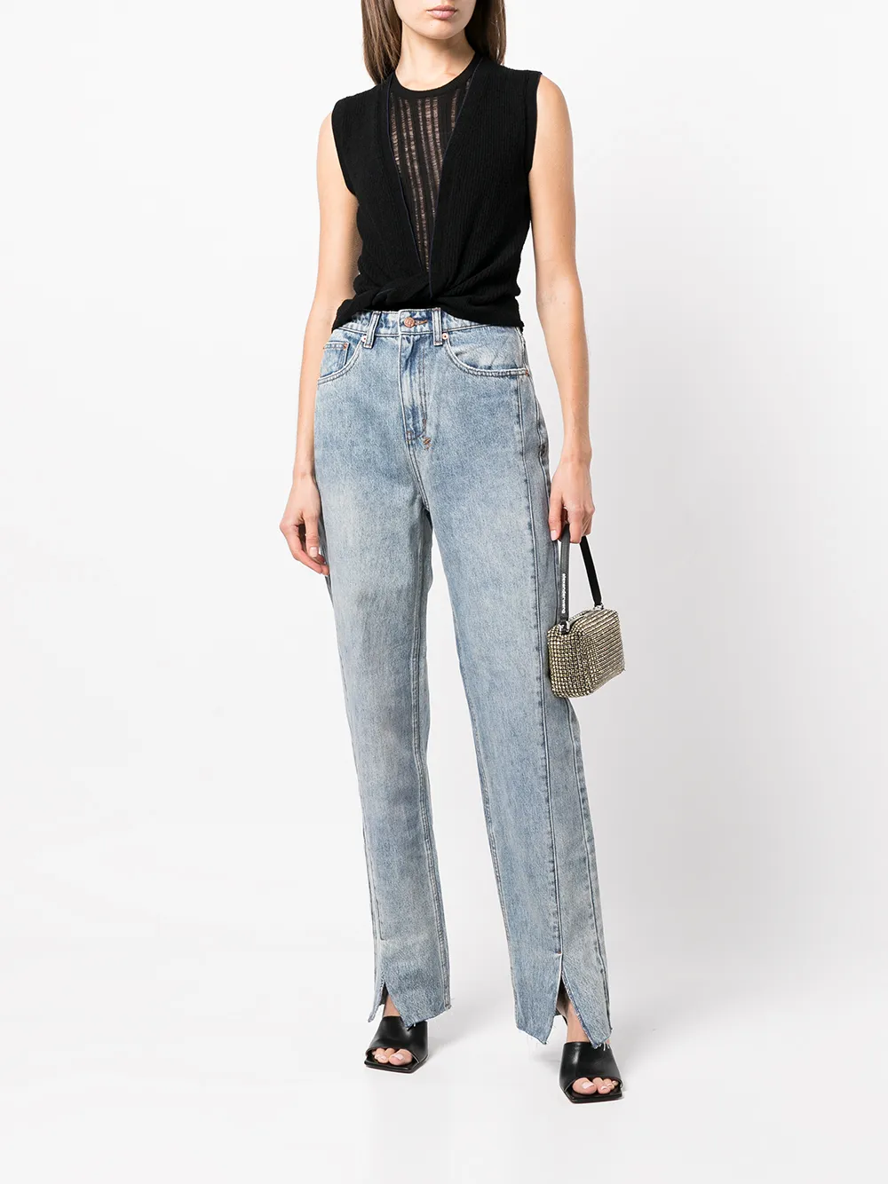 Ksubi highwaisted Straight Leg Jeans Farfetch