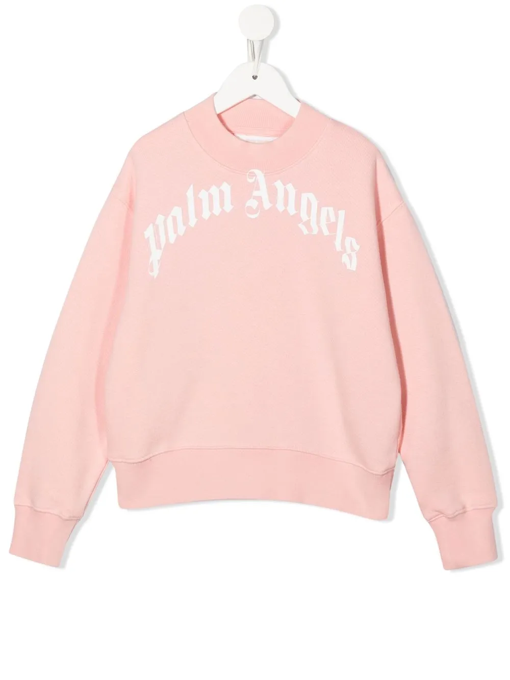 

Palm Angels Kids sudadera con logo estampado - Rosado