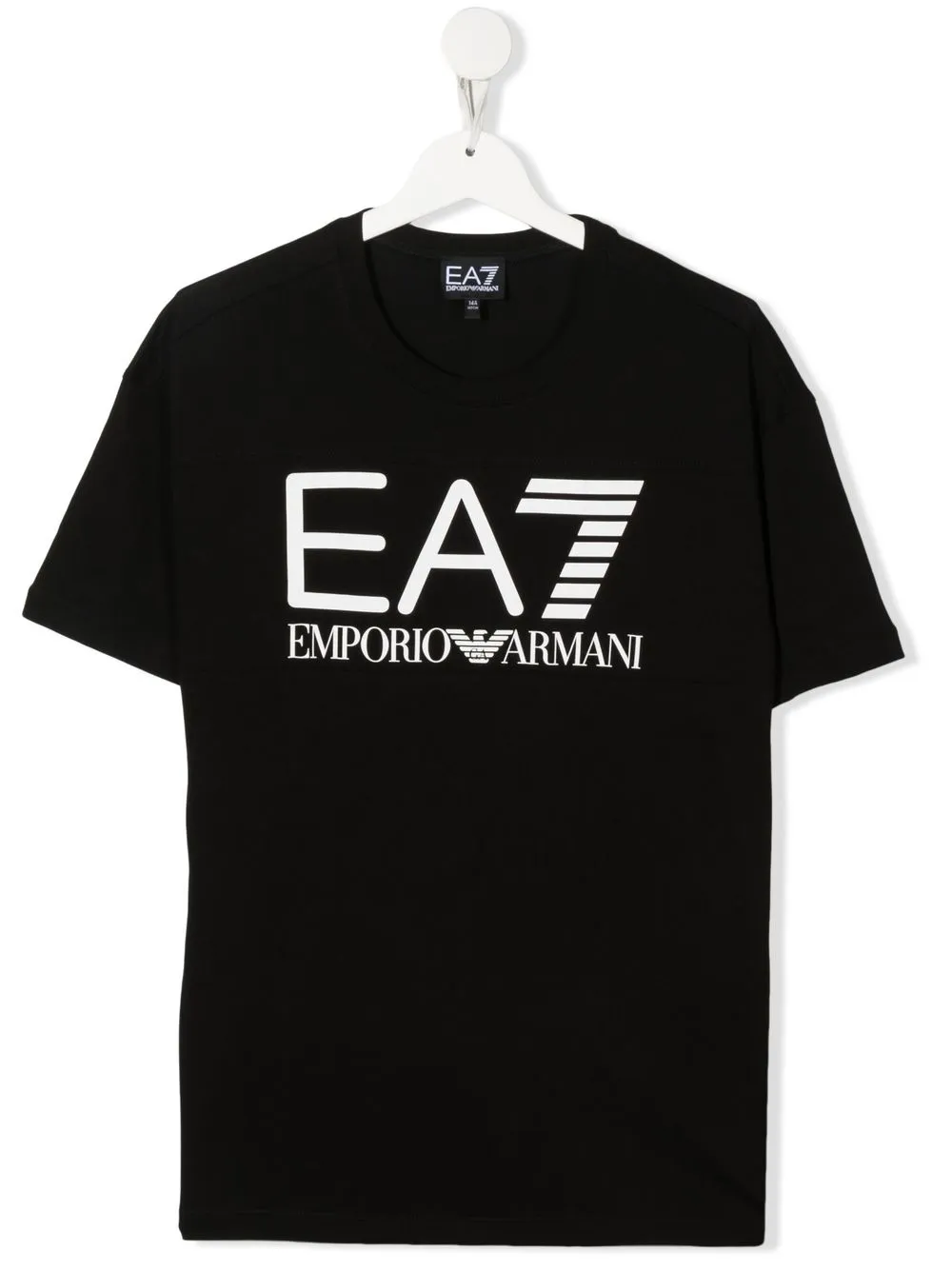 

Emporio Armani Kids logo print T-shirt - Black