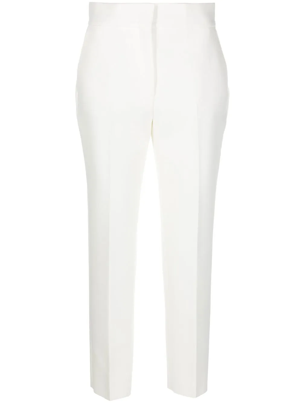 

MSGM pantalones de vestir con tiro medio - Blanco