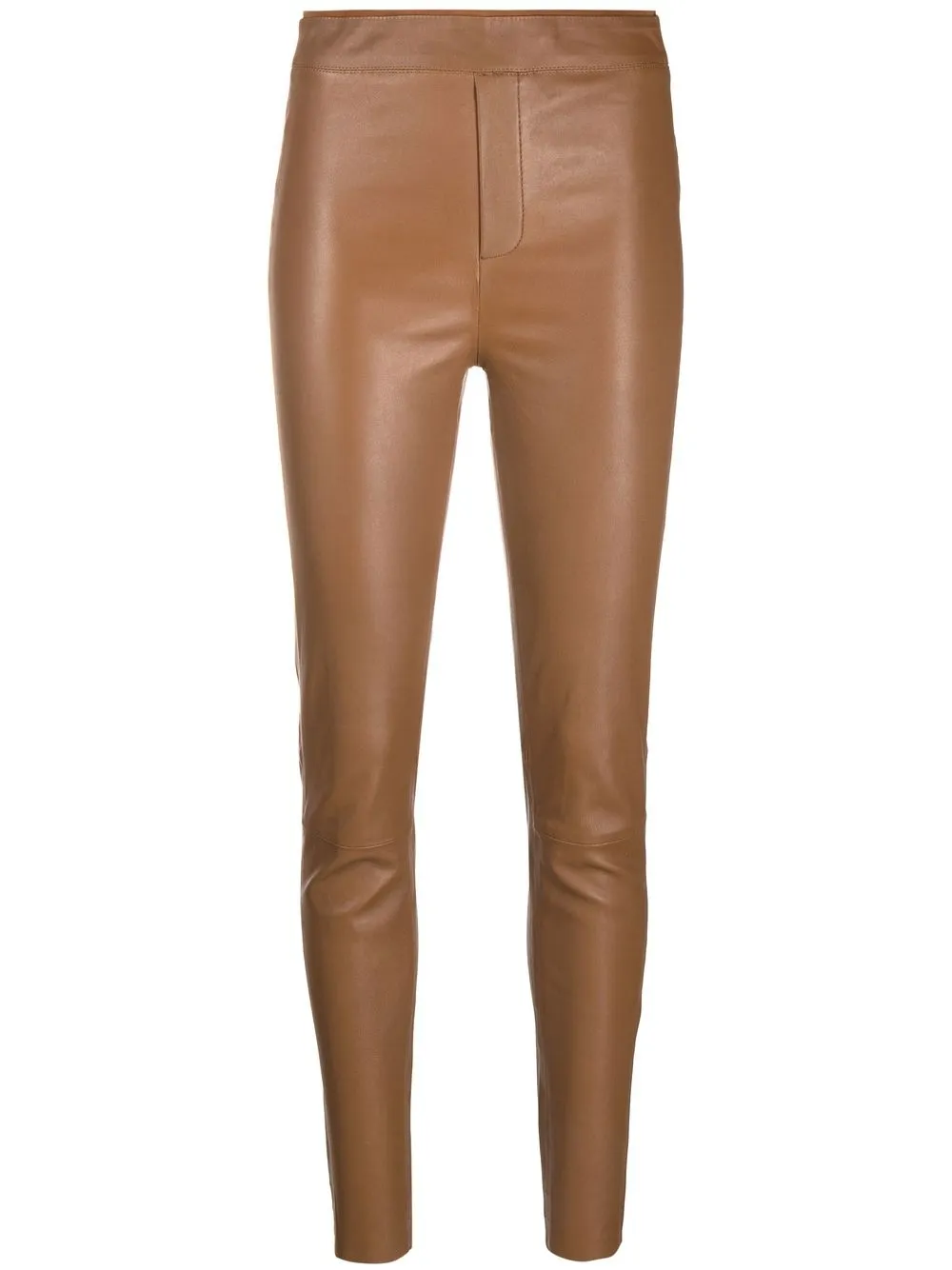 

REMAIN skinny-cut leather trousers - Brown