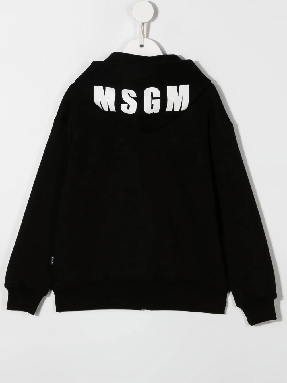 MSGM Kids Hoodie met logoprint - Zwart
