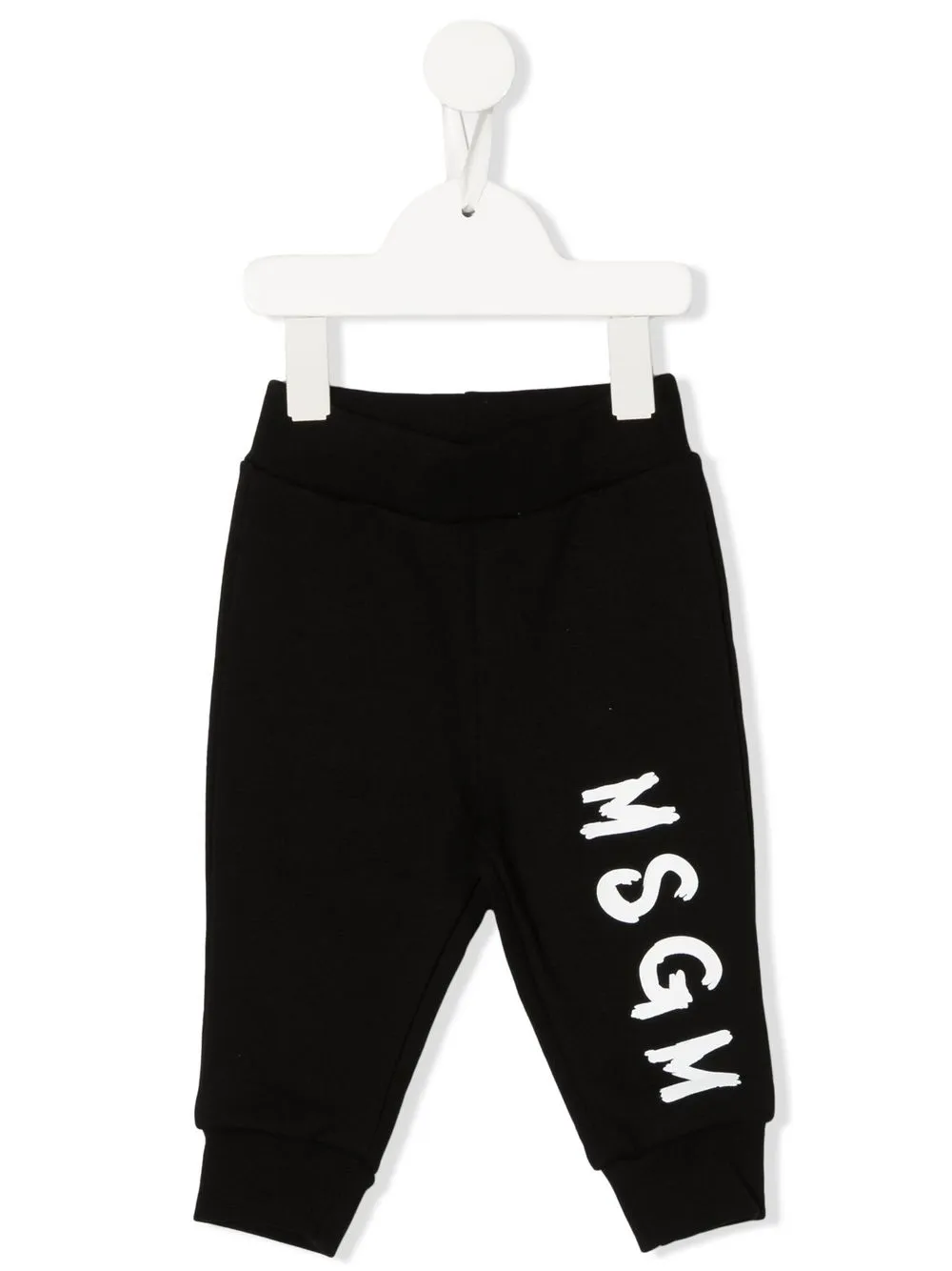 

MSGM Kids pants con logo estampado - Negro