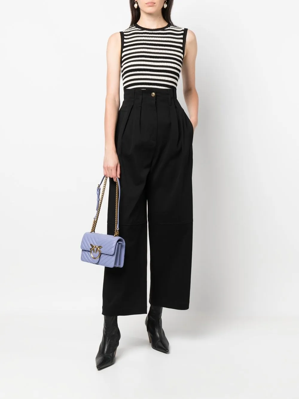 PINKO Love gewatteerde crossbodytas - Paars