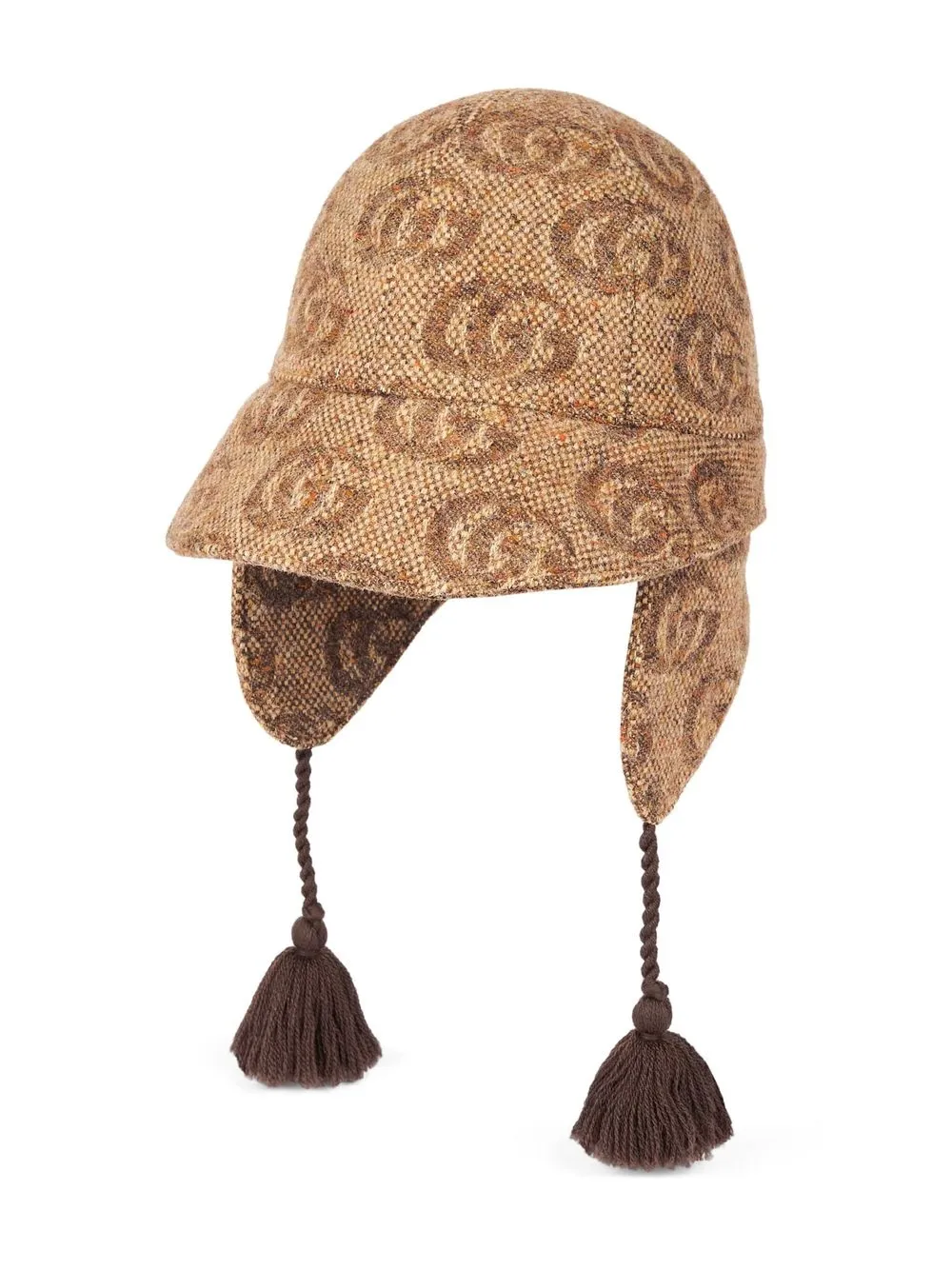 

Gucci Kids gorro con motivo Interlocking G y combinación - Marrón