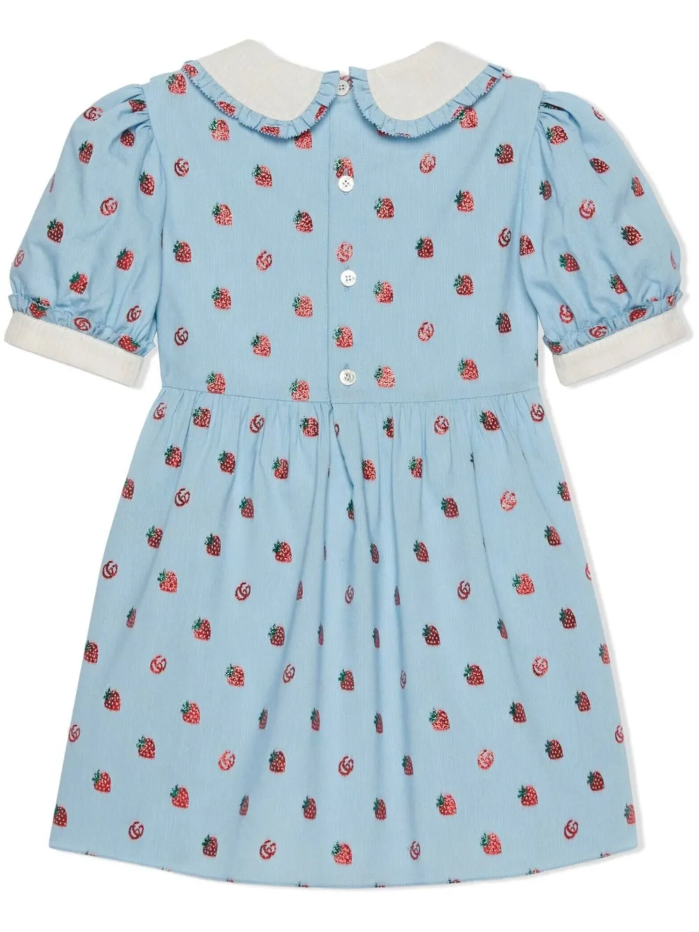 Gucci Kids Flared jurk - Blauw