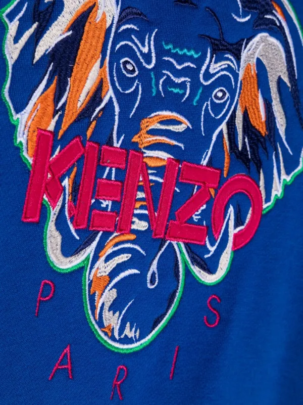 Felpa kenzo on sale blu elettrico