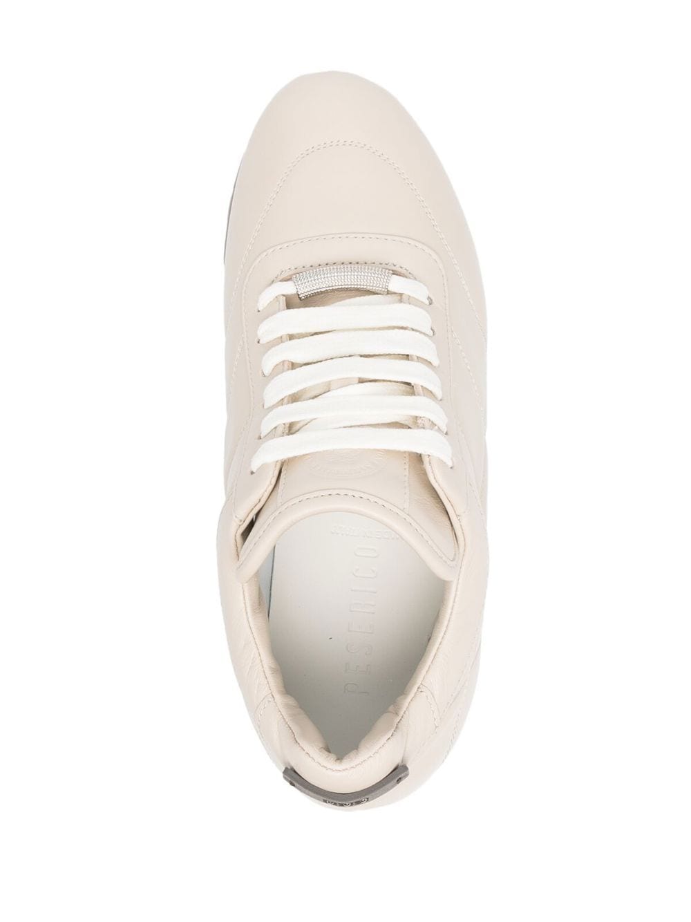 Peserico Leather tonal-stitched Sneakers - Farfetch