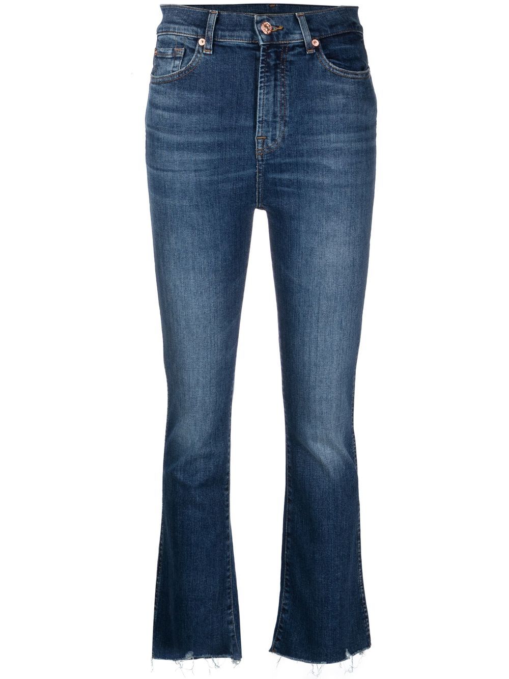 

7 For All Mankind jeans capri con bolsillos - Azul