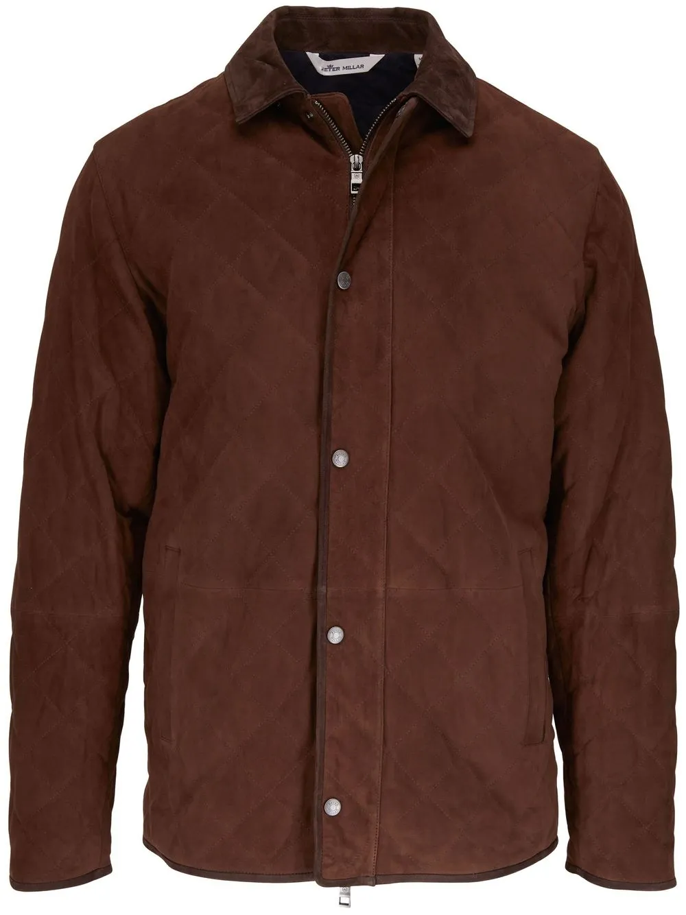 

Peter Millar quilted suede jacket - Brown
