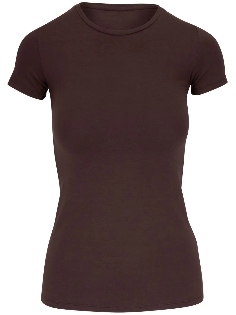 

Majestic Filatures fitted long T-Shirt - Brown