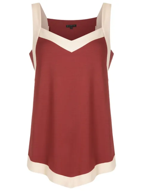Alcaçuz contrasting-trim vest top