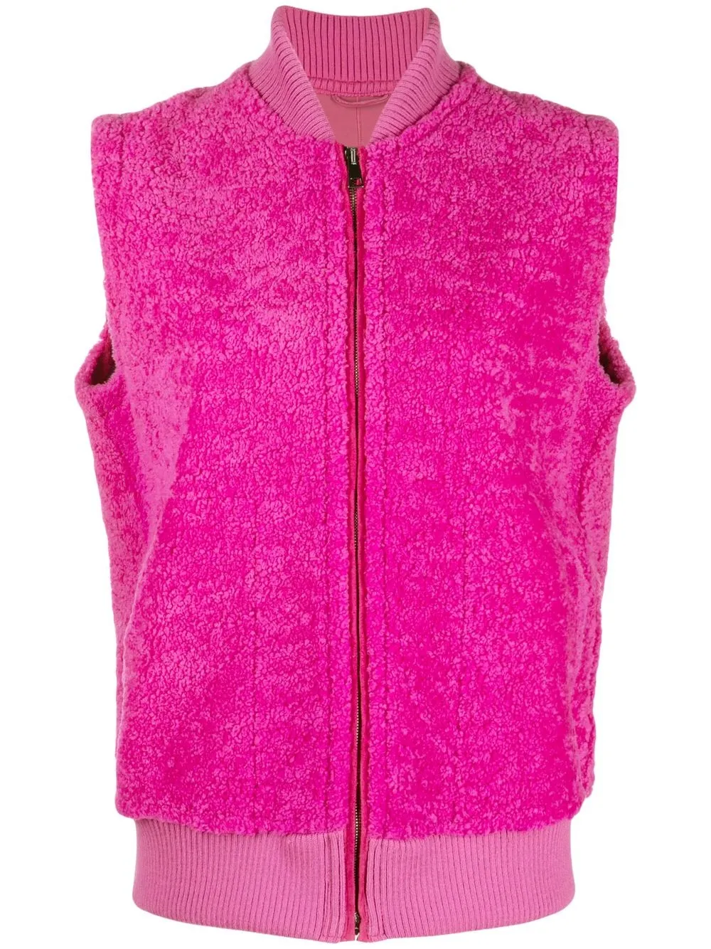 

Simonetta Ravizza Nadia shearling sleeveless jacket - Pink