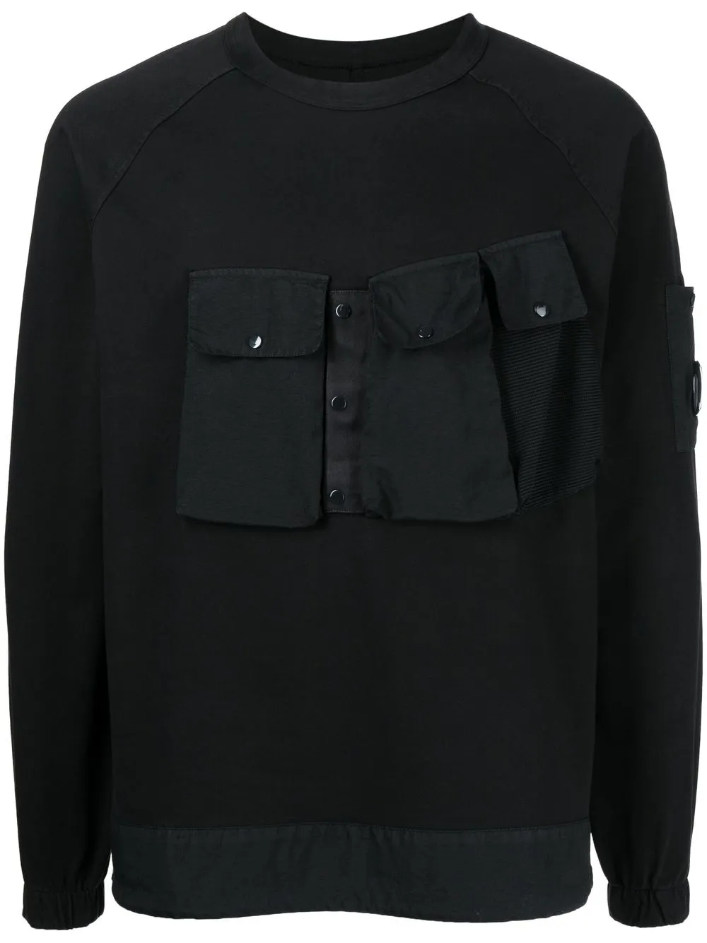 

C.P. Company sudadera utility con detalle de lente - Negro