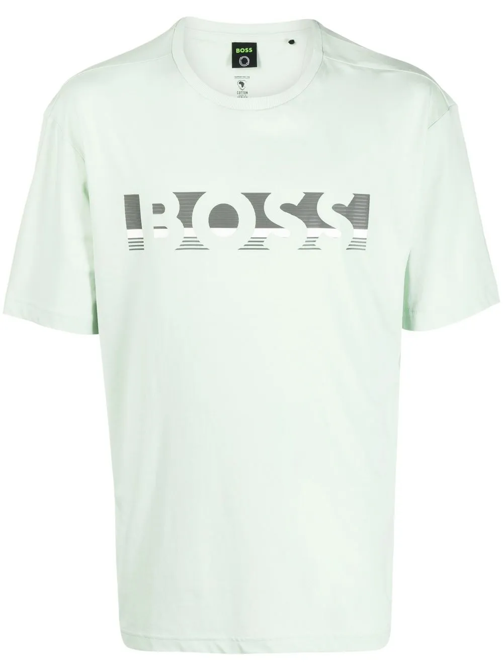 

BOSS playera con logo estampado - Verde