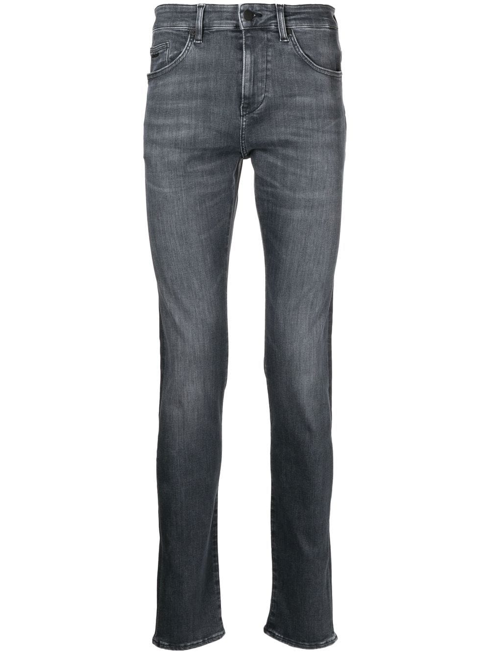 Hugo Boss Low-rise Skinny Jeans In Grey