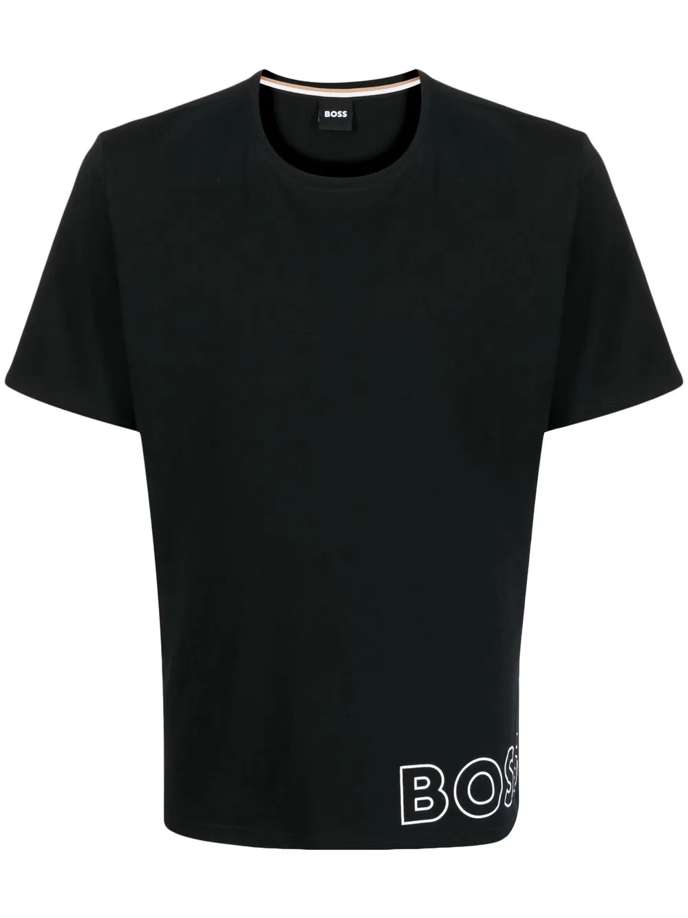 

BOSS playera con logo Identity estampado - Negro