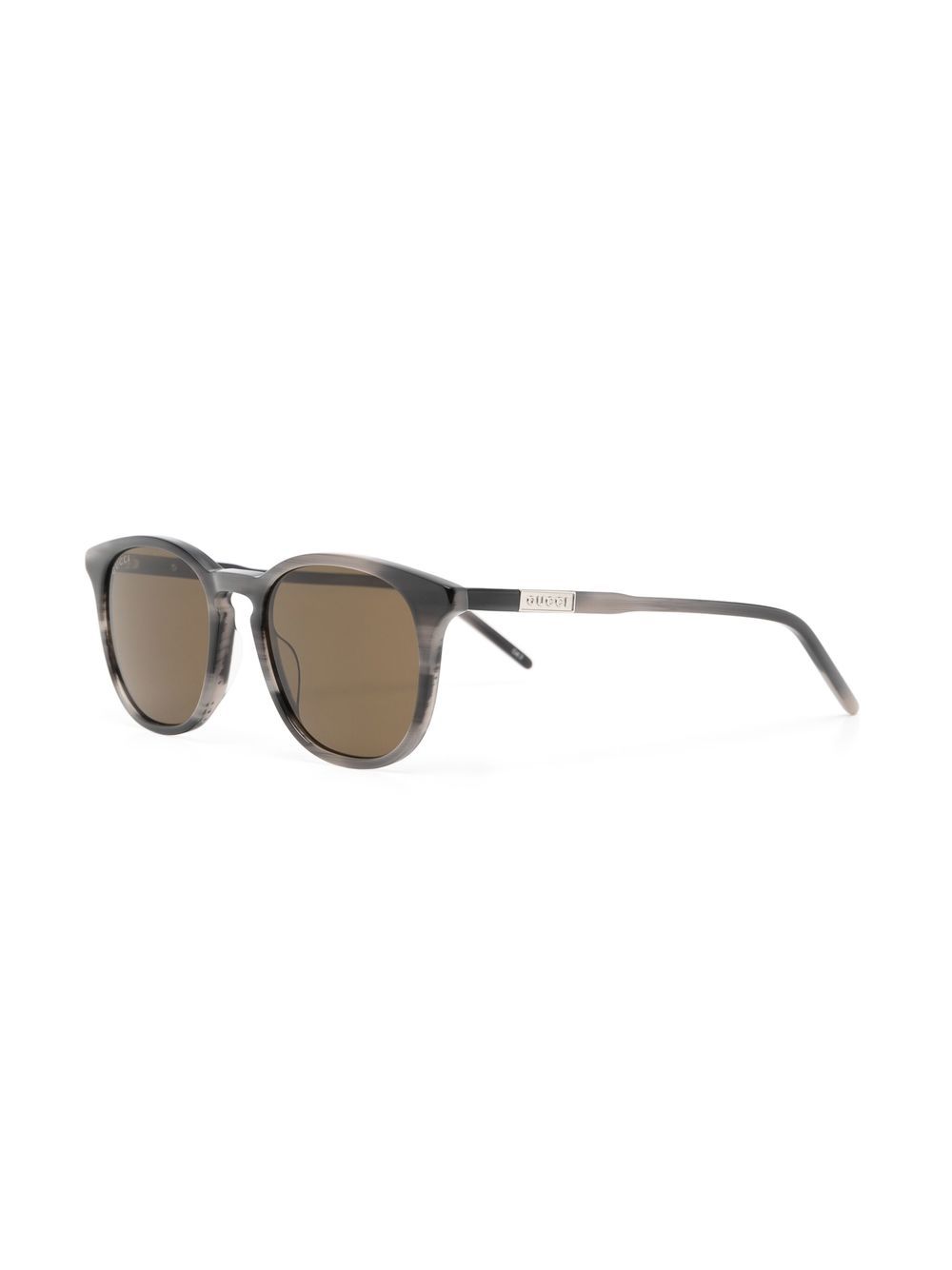 Gucci Eyewear Zonnebril met rond montuur - Grijs