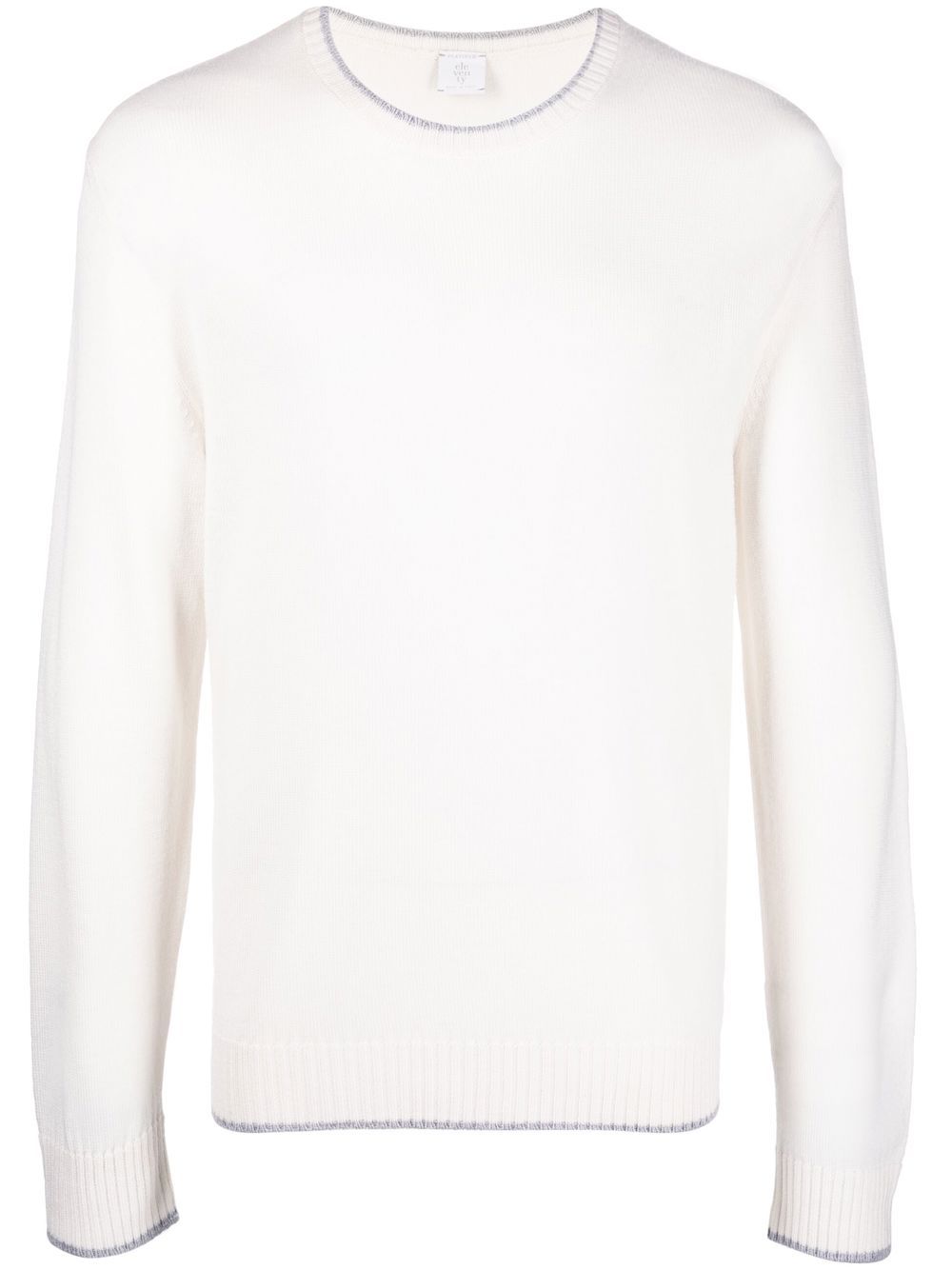 

Eleventy contrasting-trim knit jumper - Neutrals