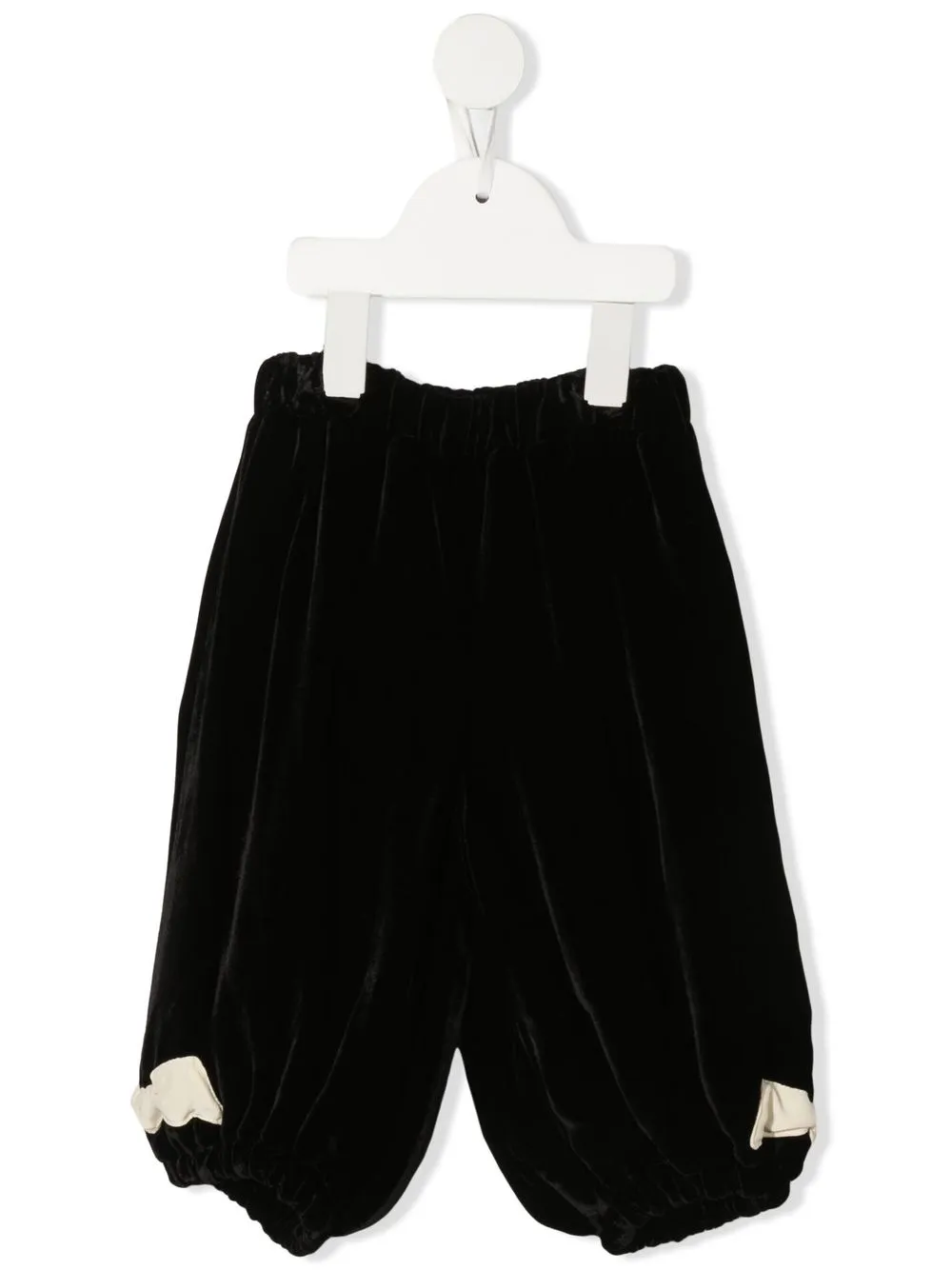 

Stella McCartney Kids velvet tapered trousers - Black