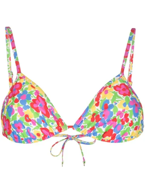 Faithfull the Brand Izzi floral-print bikini top