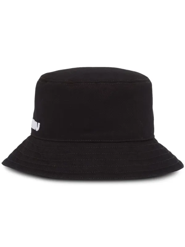 Miu Miu Logo Bucket Hat - Farfetch