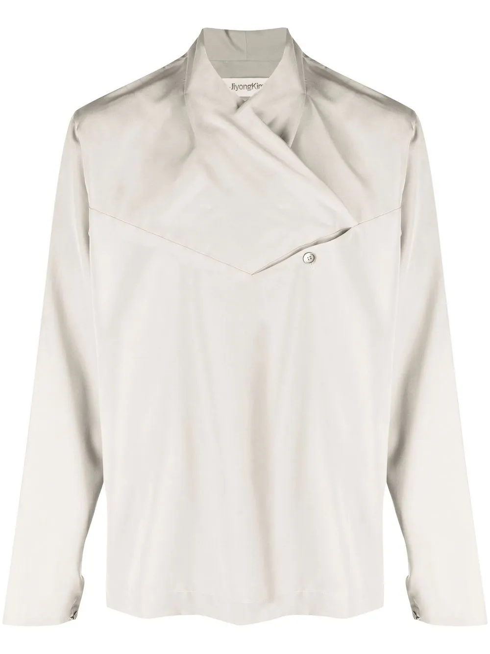 

JiyongKim shawl-collar long-sleeve T-shirt - Neutrals