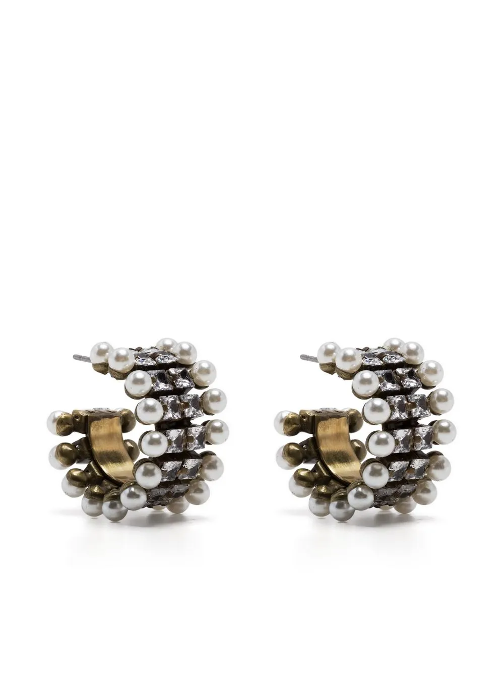 

YUN YUN SUN Cecilia embellished earrings - Gold